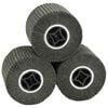 vidaXL Rolos de Lixa 3 unid. Preto 12 x 12 x 10 cm Fibra sint&eacute;tica