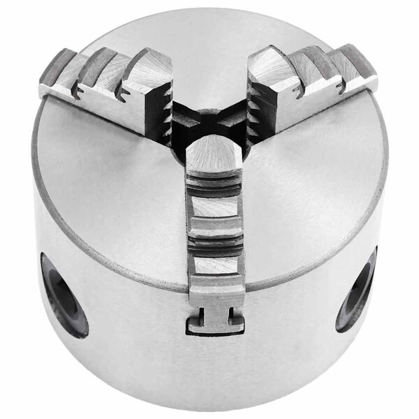 vidaXL Bucha de torno autocentrante com 3 grampos 80 mm a&ccedil;o