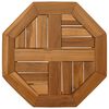 vidaXL Tampo de mesa octogonal 40x40x2,5 cm madeira de teca maci&ccedil;a