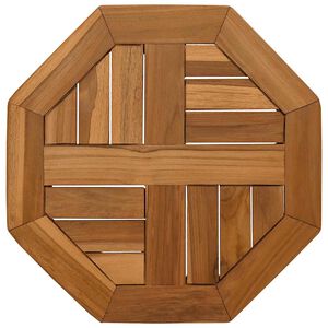 vidaXL Tampo de mesa octogonal 40x40x2,5 cm madeira de teca maci&ccedil;a