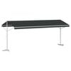vidaXL Toldo livre 6 x 3 m Poli&eacute;ster Antracite