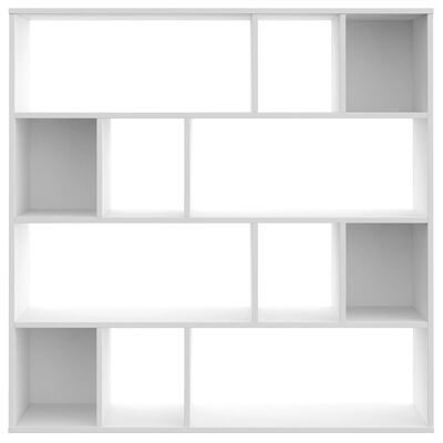 vidaXL Divisória/estante 110x24x110 cm contraplacado branco