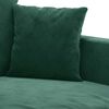 vidaXL Sof&aacute; de 2 lugares 140 cm veludo verde-escuro