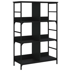 vidaXL Estante 78,5x33x117,5 cm derivados de madeira preto