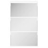 vidaXL Sapateira 3 divis&oacute;rias com espelho 63x17x102,5 cm branco
