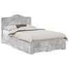 vidaXL Estrutura da Cama Cinzento 135 x 190 cm Derivados de Madeira