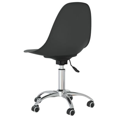 vidaXL Cadeira de escritório giratória PP cinzento-claro