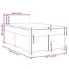 vidaXL Cama boxspring com colchão 120x190 cm tecido cinzento-claro