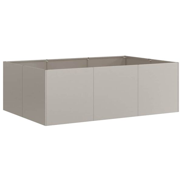 vidaXL Floreira enferrujada 120x80x40 cm a&ccedil;o resistente