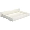 vidaXL Estrutura de cama com 2 gavetas 140x200 cm pinho maci&ccedil;o branco