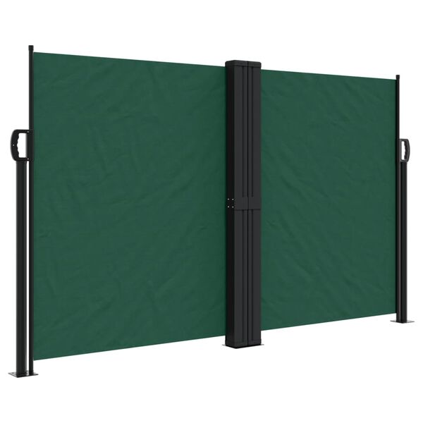 vidaXL Toldo lateral retr&aacute;til 140x1000 cm verde-escuro