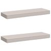 vidaXL Almofadas de Banco em 2 Pe&ccedil;as VUGHT 2 pcs 100% Poli&eacute;ster Branco