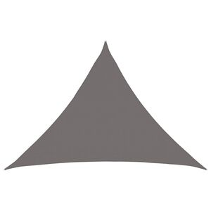 vidaXL Vela de Sombra 7 x 5 x 5 m HDPE Triangular Cinzento-claro