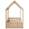 vidaXL Estrutura de cama infantil formato casa 90x200 cm pinho maci&ccedil;o
