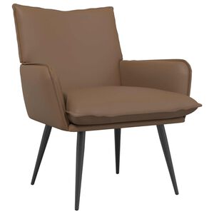 vidaXL poltrona Cappuccino Couro Sint&eacute;tico