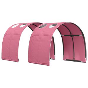 vidaXL T&uacute;nel de Cama 2 unid. Rosa Poli&eacute;ster