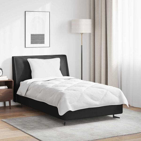 vidaXL Edred&atilde;o com travesseiro 2 pcs Branco Microfibra