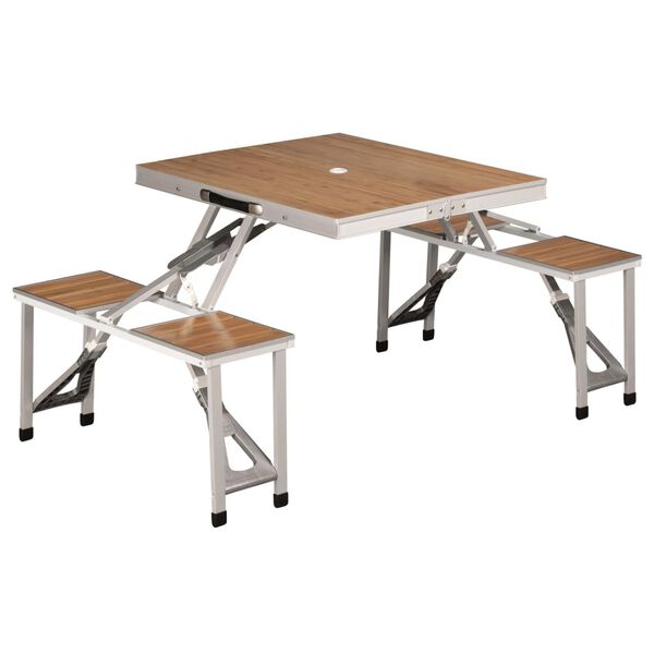 Outwell Mesa de campismo dobr&aacute;vel Dawson bambu