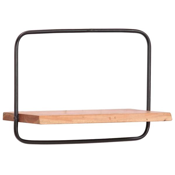 vidaXL Prateleiras parede 5 pcs madeira de ac&aacute;cia maci&ccedil;a