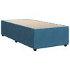 vidaXL Cama boxspring com colch&atilde;o 100x200 cm veludo azul