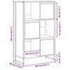 vidaXL Gabinete de Livros Sonoma 68 x 30 x 108,5 cm Madeira processada