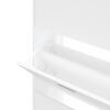 vidaXL Sapateira 63x24x147 cm derivados de madeira branco