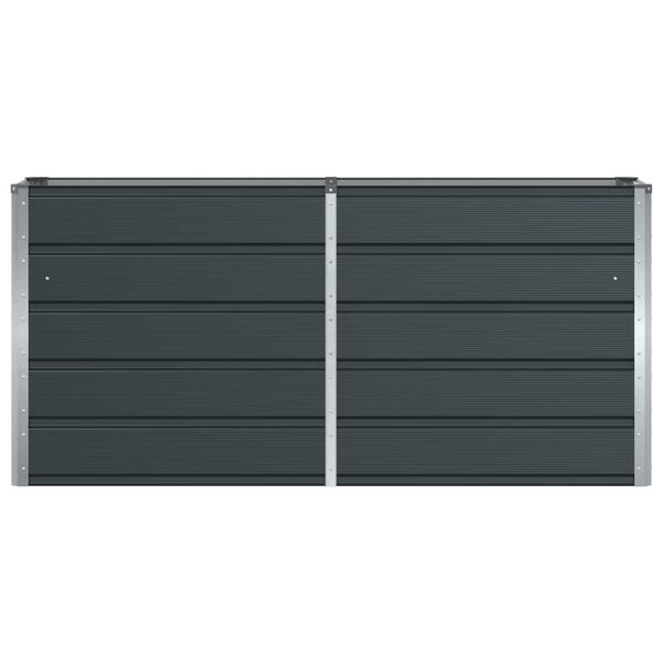 vidaXL Floreira Antracite 160 x 40 x 75 cm A&ccedil;o