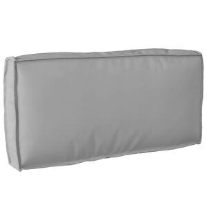 vidaXL Almofada Tecido Oxford Cinzento 80 x 40 x 12 cm
