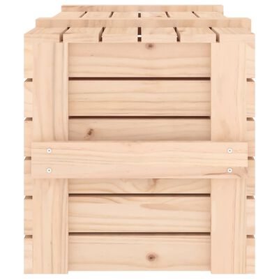 vidaXL Caixa de arrumação 91x40,5x42 cm madeira de pinho maciça