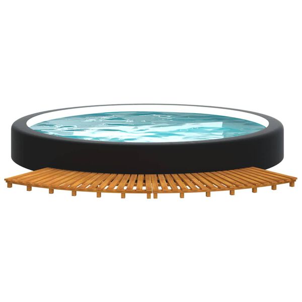 vidaXL Degrau para spa 2 pcs madeira de acácia maciça