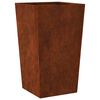 vidaXL Garden Planters 2 pcs 45x45x75 cm a&ccedil;o resistente &agrave;s intemp&eacute;ries