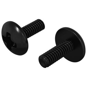 vidaXL Parafusos de Manga 2 unid. Preto M4 x 10 mm A&ccedil;o