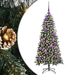 vidaXL &Aacute;rvore de Natal Artificial Verde 120 cm PVC, Pl&aacute;stico e A&ccedil;o