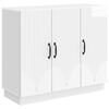 vidaXL Buffet Branco Brilhante 89 x 34,5 x 77 cm Derivados de Madeira