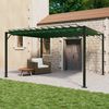 vidaXL Gazebo com telhado louvered Verde 3 x 4 x 2,14 m