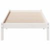 vidaXL Cama extra longa sem colchão 80x220 cm pinho maciço branco