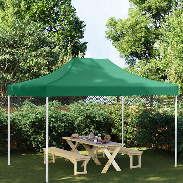 vidaXL Teto para tenda de festas 4,5x3 m 270 g/m&sup2; verde