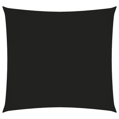 vidaXL Para-sol estilo vela tecido oxford quadrado 3x3 m preto
