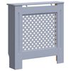 vidaXL Cobertura de radiador MDF 78 cm cinzento