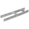 vidaXL &Acirc;ncoras de veda&ccedil;&atilde;o 6 pcs 12x6x60 cm a&ccedil;o galvanizado prateado