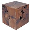 vidaXL Bancos 4 unid. 40x40x45 cm em teca maci&ccedil;a castanho