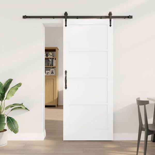 vidaXL Porta Deslizante ORKDAL Branco 83 x 202 cm