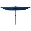 vidaXL Guarda-sol de Jardim Azul Azur 295 x 295 x 245 cm