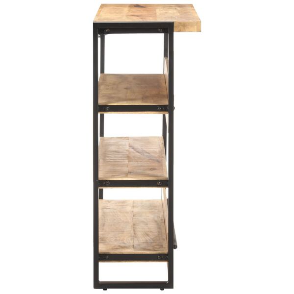 vidaXL Mesa de bar 120x40x101 cm madeira de mangueira &aacute;spera