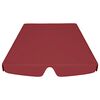 vidaXL Toldo suplente p/ baloiço de jardim vermelho tinto