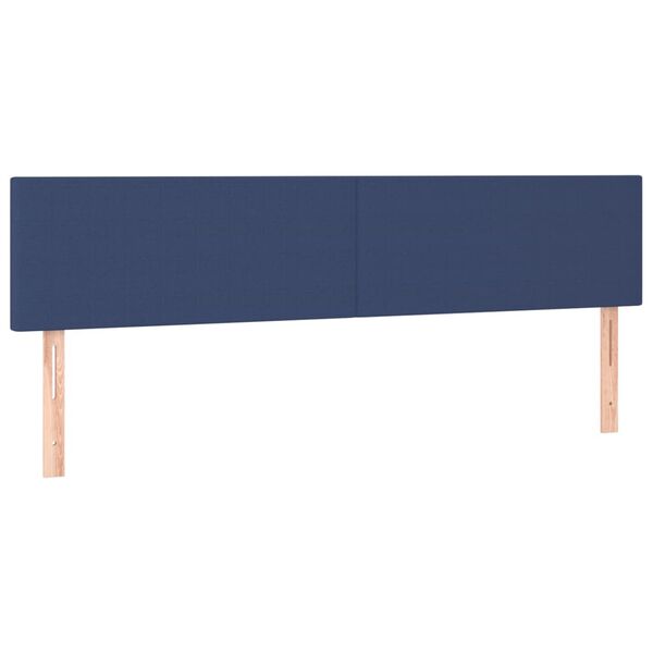 vidaXL Cabeceiras azul 180x5x78/88 cm tecido