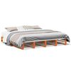 vidaXL Cama sem colch&atilde;o 180x200 cm pinho maci&ccedil;o castanho-mel