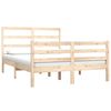 vidaXL Estrutura de cama casal 135x190 cm pinho maci&ccedil;o