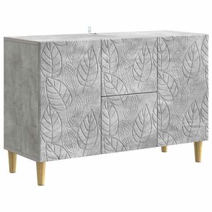 vidaXL Buffet Cinzento Cimento 89 x 34,5 x 60 cm Derivados de Madeira