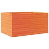 vidaXL Vaso/floreira de jardim 90x60x46 cm pinho maci&ccedil;o castanho-mel